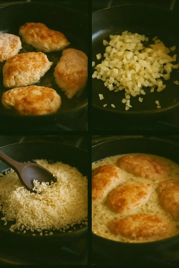 Creamy Smothered Chicken and Rice