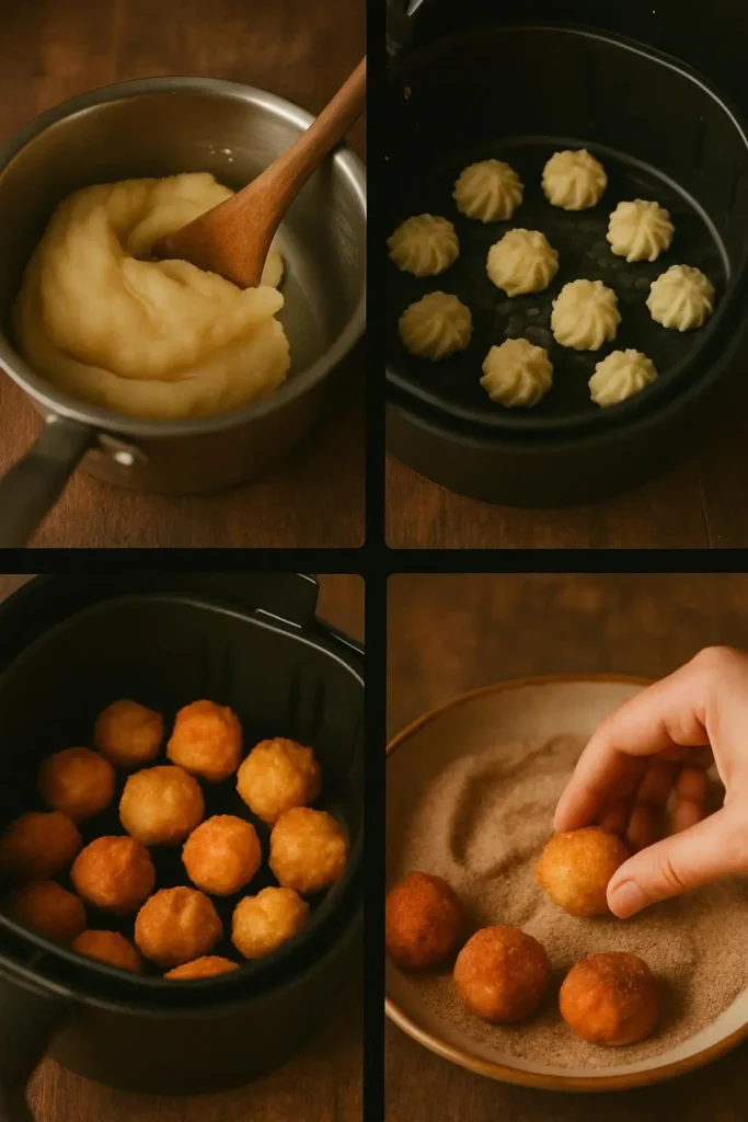 Fluffy Air Fryer Churro Bites