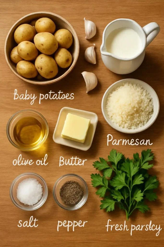 Creamy Garlic Baby Potatoes