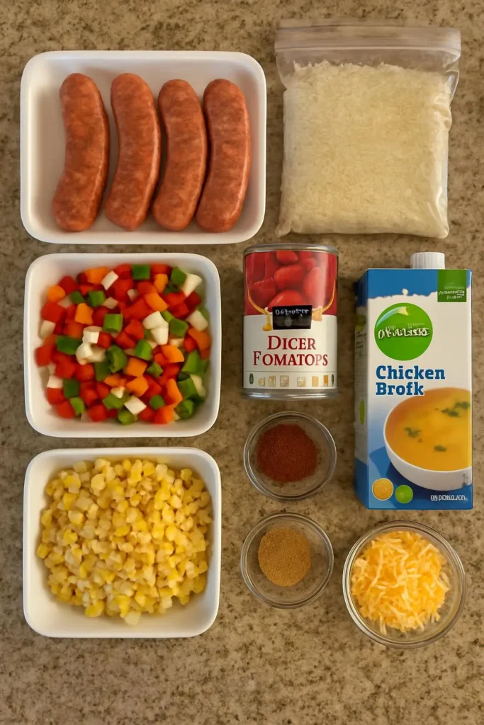 One-Pan Sausage and Rice Skillet