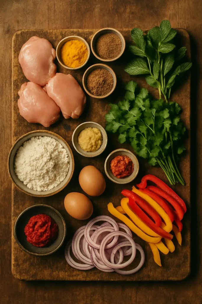 Frankie rolls ingredients