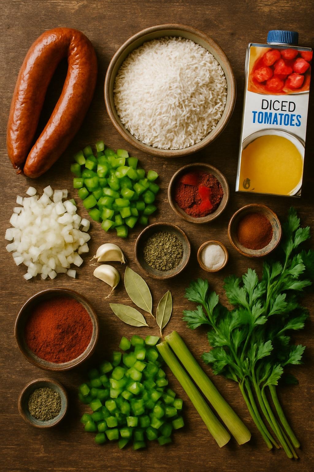 Cajun Sausage and Rice Skillet