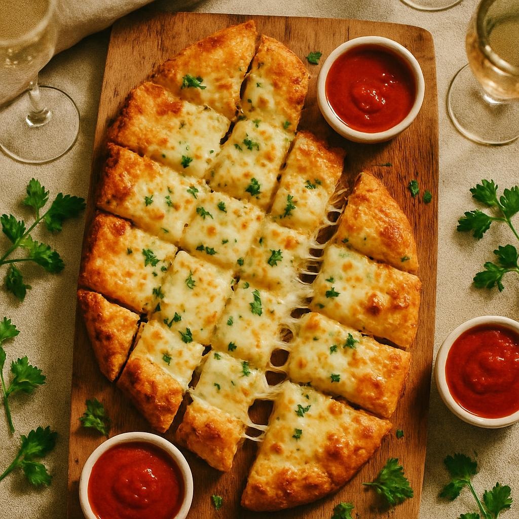 Cheesy Garlic Pizza Bread