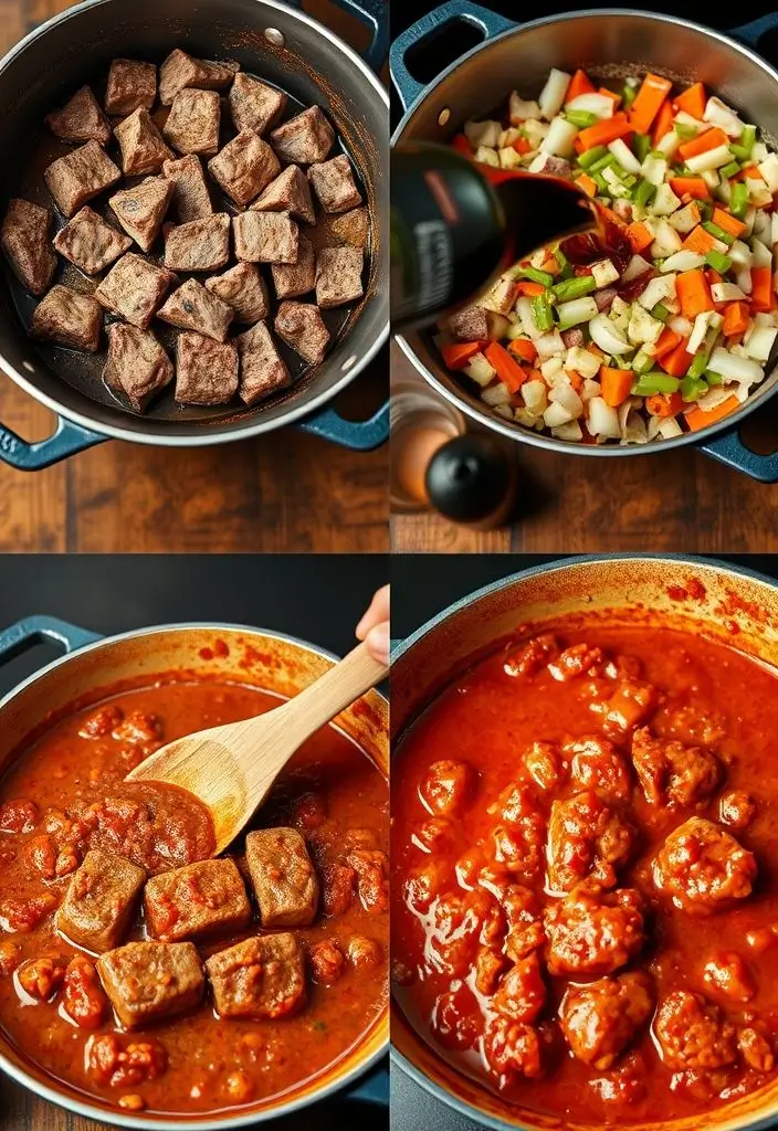 Beef Pasta in Tomato Sauce