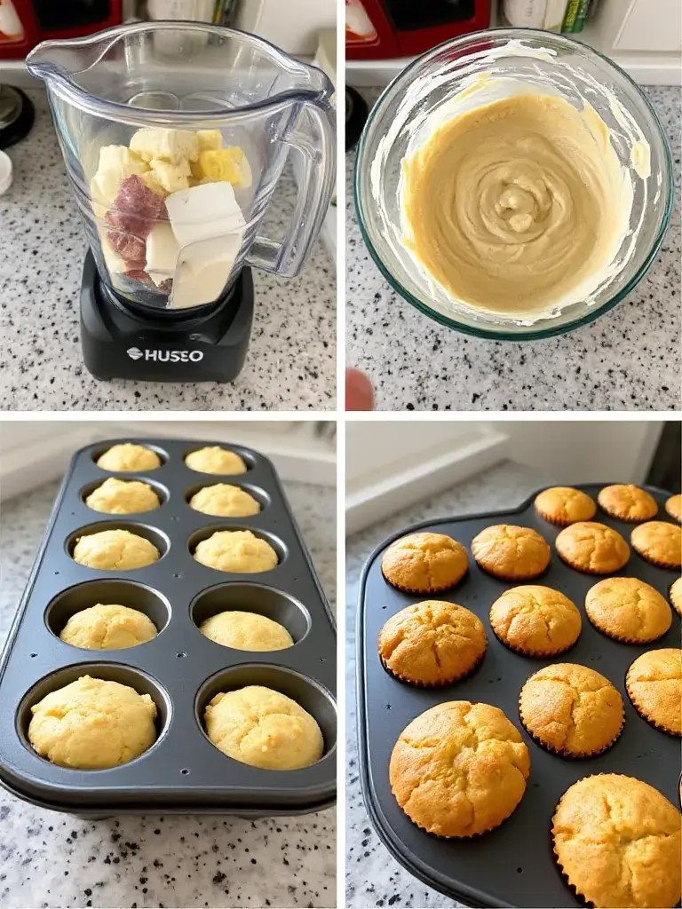 Simple Cottage Cheese Oatmeal Blender Muffins