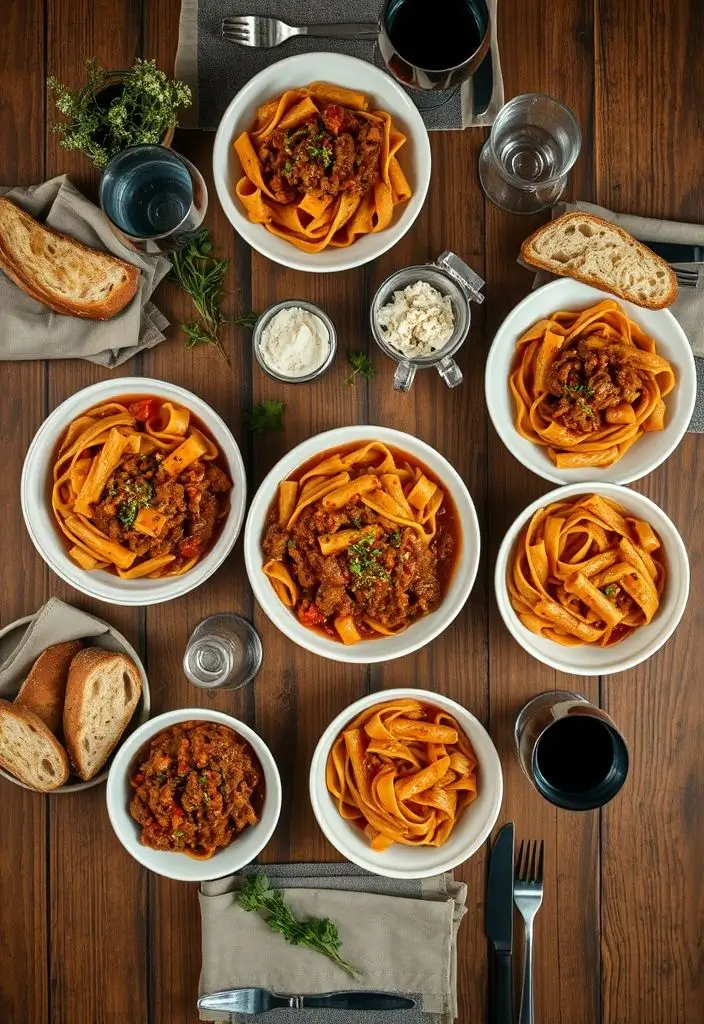 Beef Pasta in Tomato Sauce