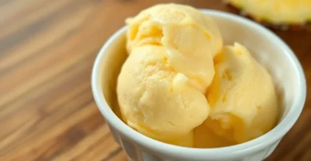 the best homemade pineapple ice cream