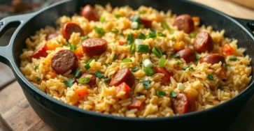 Cajun Sausage and Rice Skillet