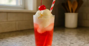 Shirley Temple Ice Cream Float Recipe