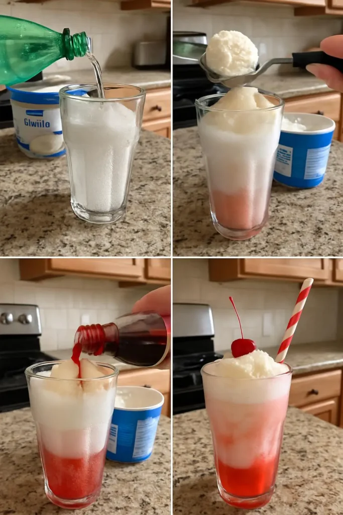 Shirley Temple Ice Cream Float Recipe