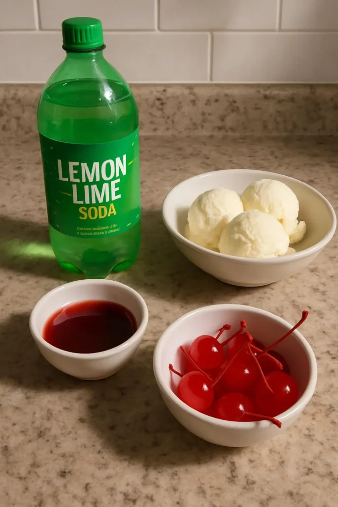 Shirley Temple Ice Cream Float Recipe
