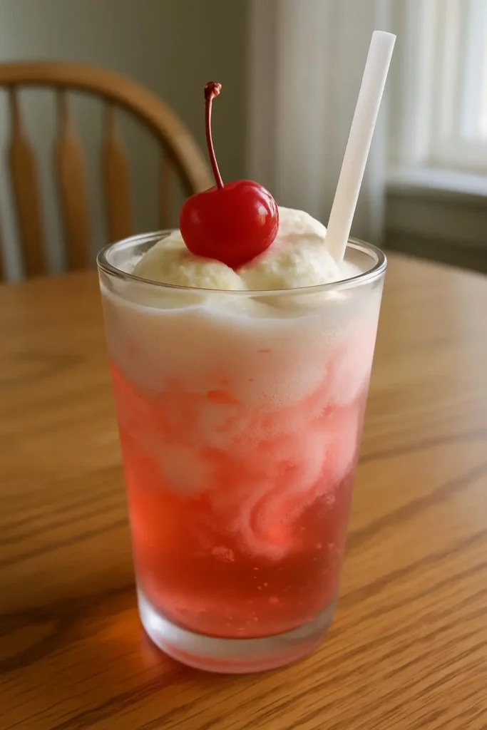 Shirley Temple Ice Cream Float Recipe