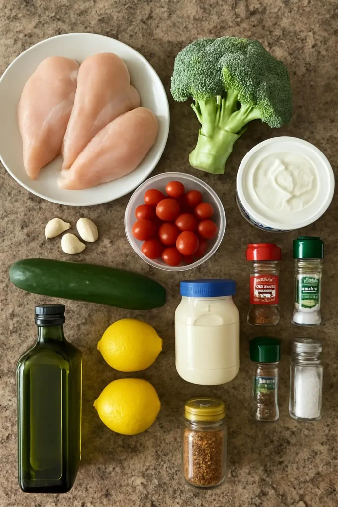 Grilled Chicken & Broccoli