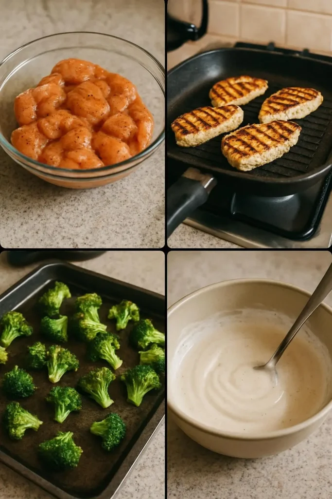Grilled Chicken & Broccoli