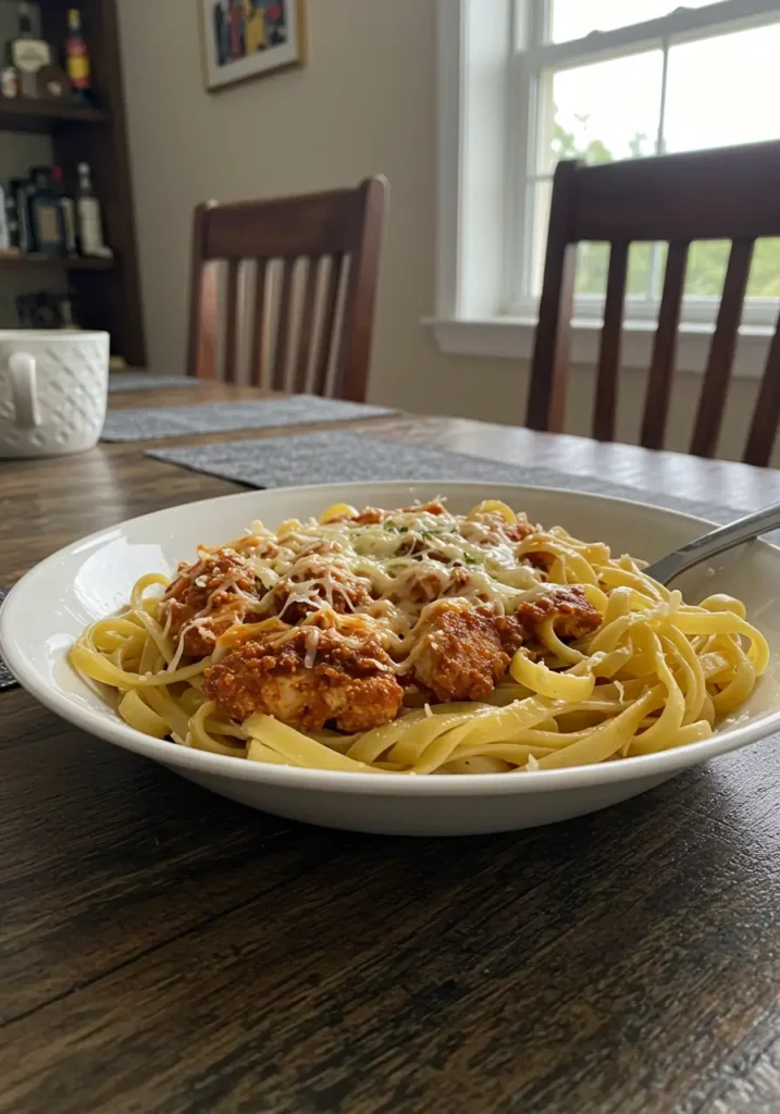 Garlic Parmesan Chicken Pasta