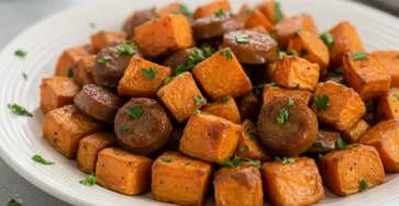 Honey Garlic Sausage Sweet Potatoes