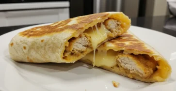 Cheesy Garlic Chicken Wraps