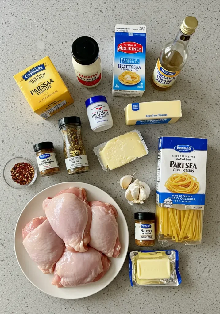 Garlic Parmesan Chicken Pasta