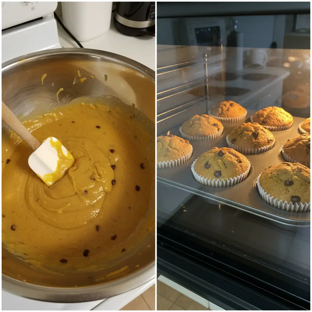 pumpkin chocolate chip muffins