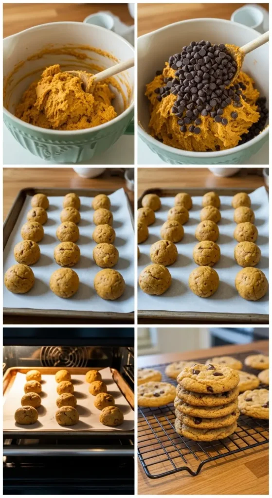 Pumpkin Chocolate Chip Cookies
