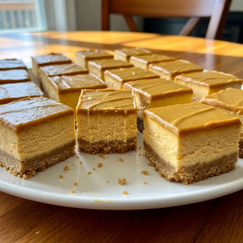 Pumpkin Cheesecake Bars