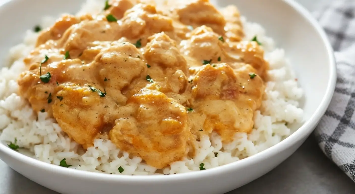 Creamy Smothered Chicken and Rice