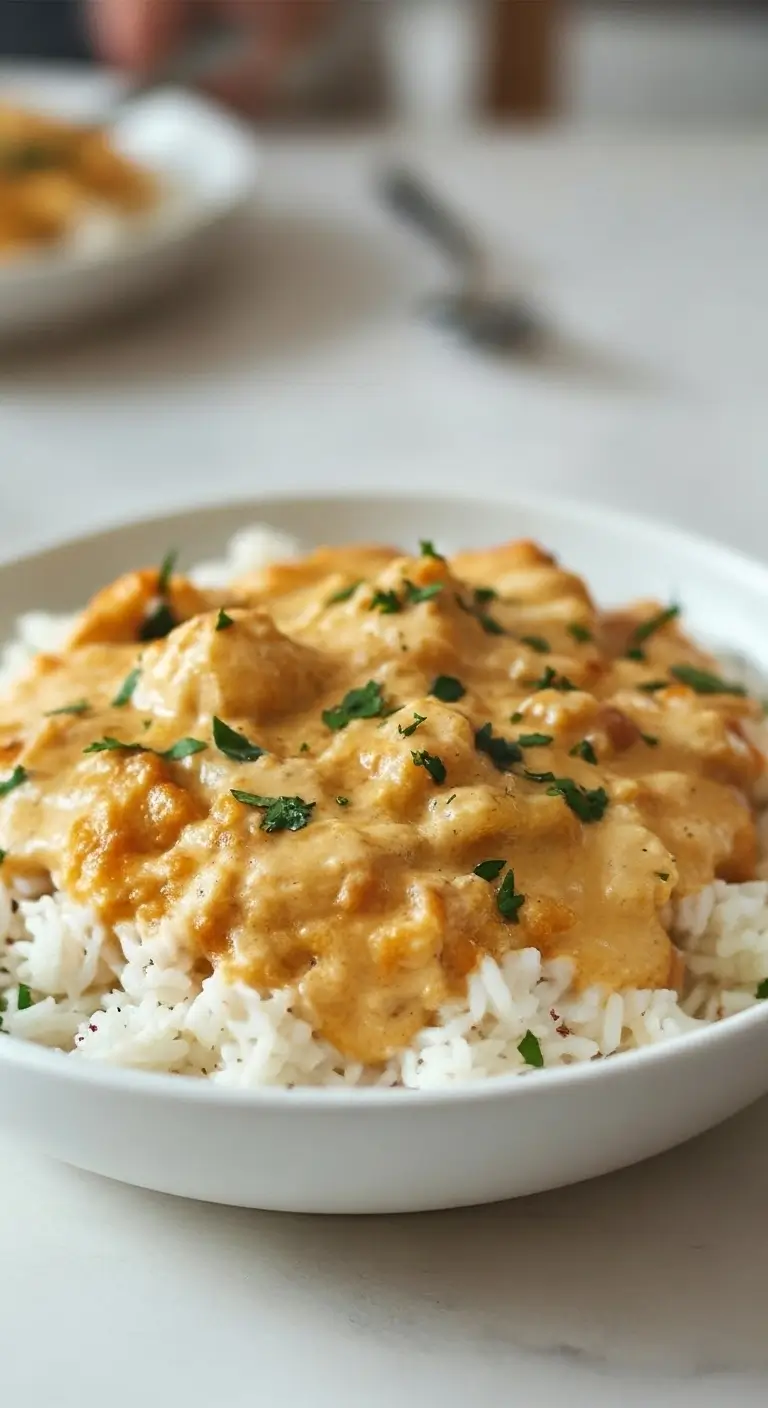 Creamy Smothered Chicken and Rice