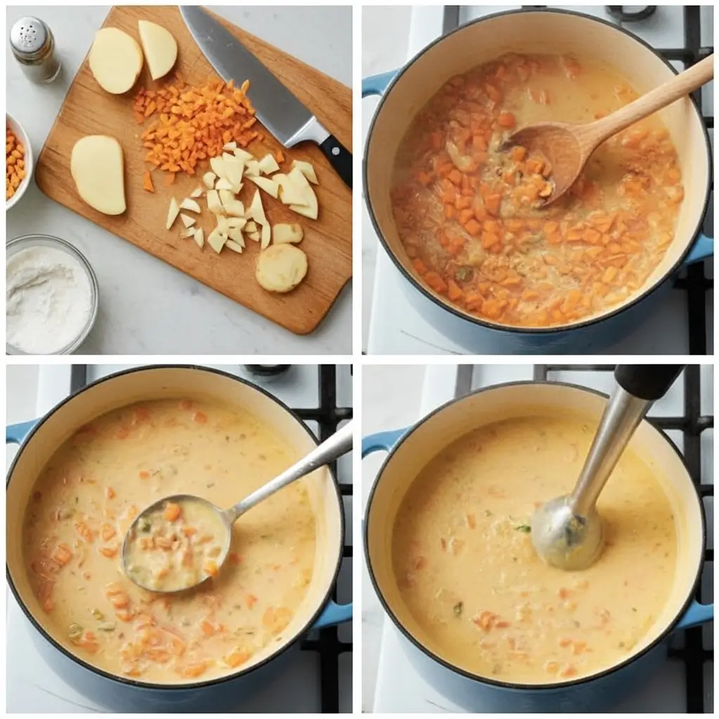Easy Vegan Carrot Potato Soup