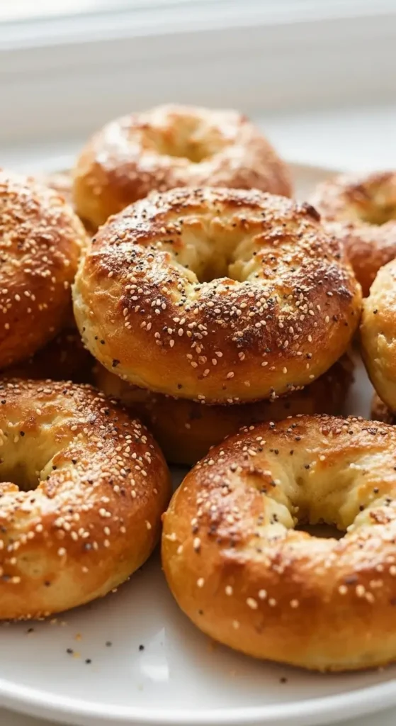 Fluffy And Healthy Greek Yogurt Bagels