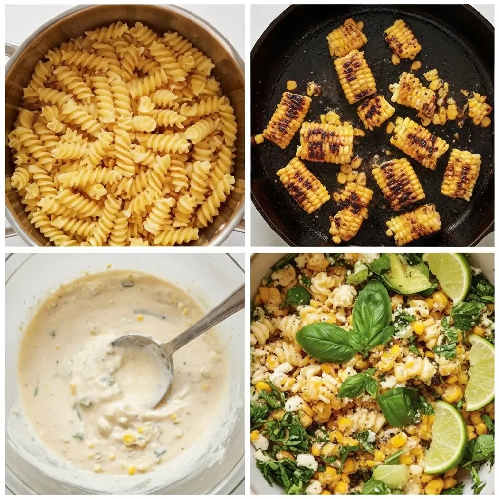 Healthy Street Corn Pasta Salad