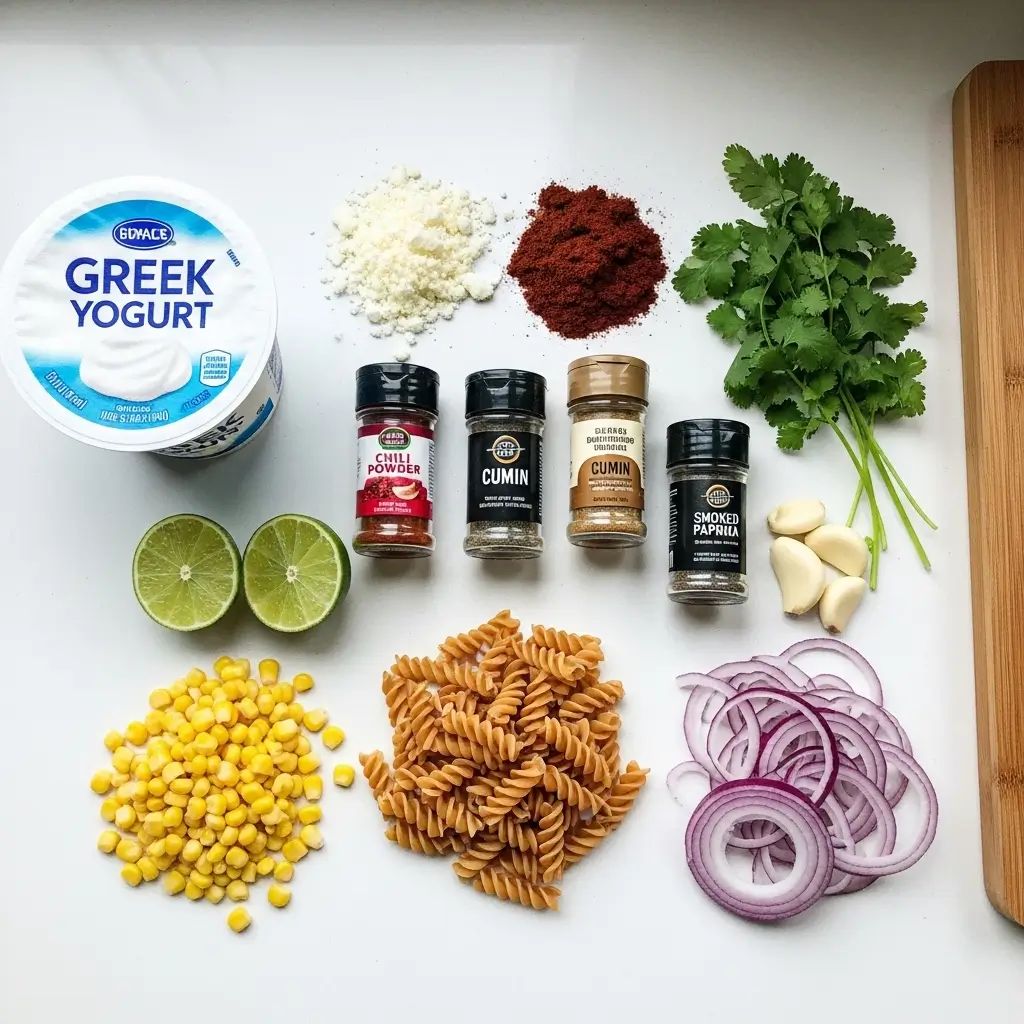 Healthy Street Corn Pasta Salad