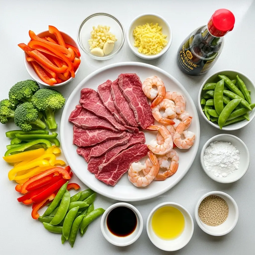 High-Protein Steak and Shrimp Stir-Fry