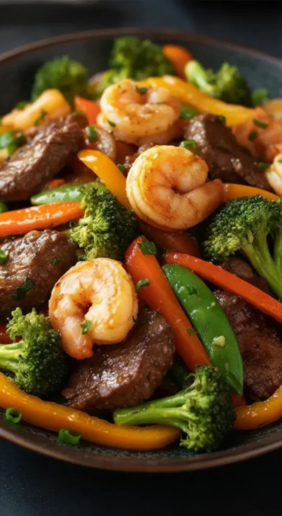 High-Protein Steak and Shrimp Stir-Fry