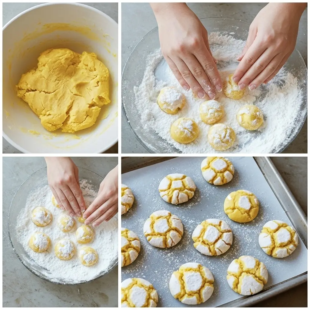 Lemon Crinkle Cookies