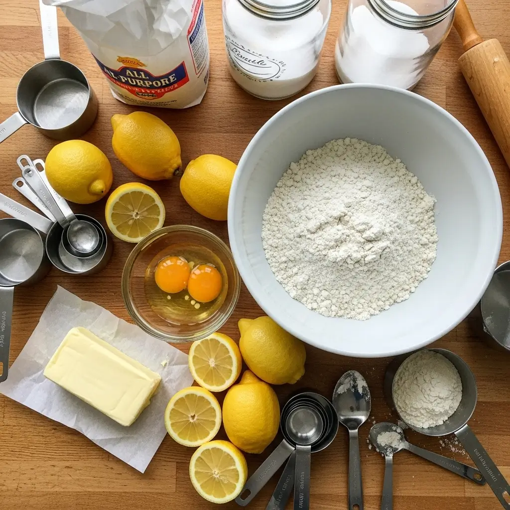 Lemon Crinkle Cookies