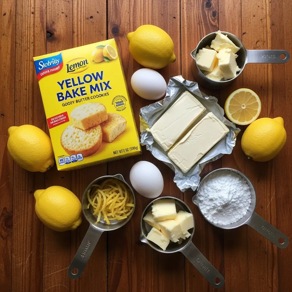 Lemon Gooey Butter Cookies