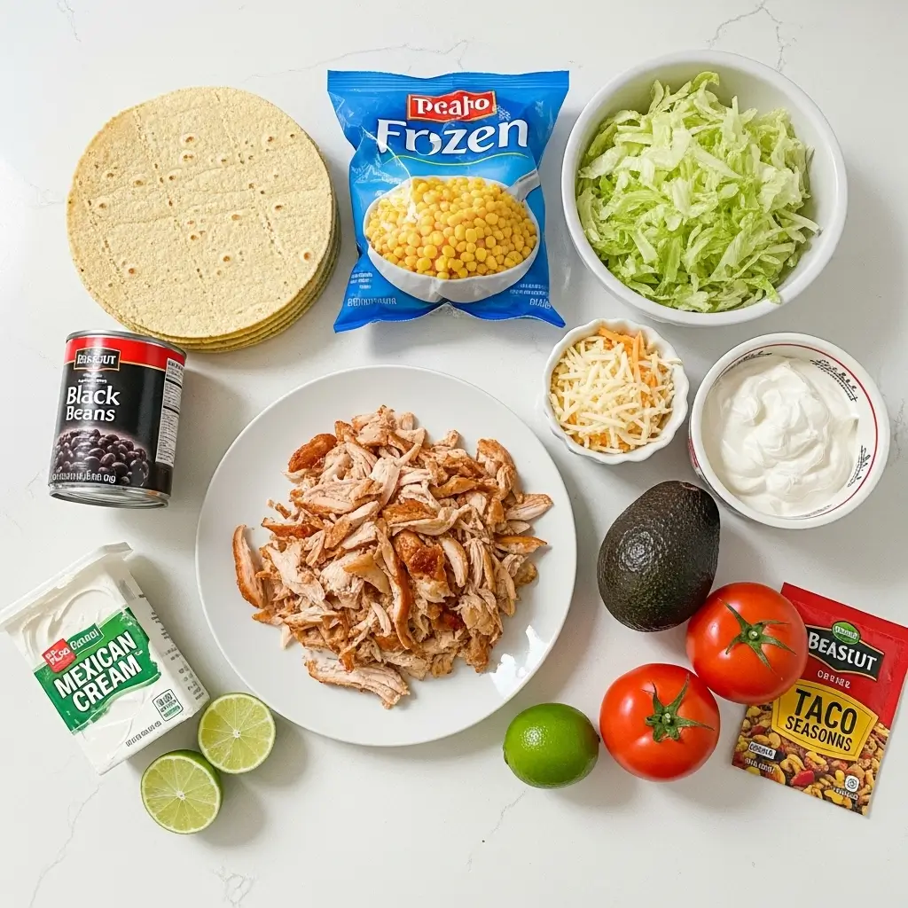 Rotisserie Chicken Tostadas