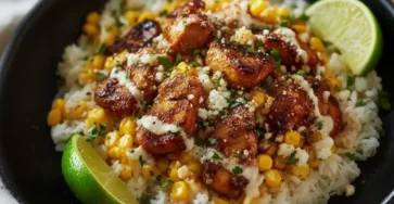 Street Corn Chicken Rice Bowl