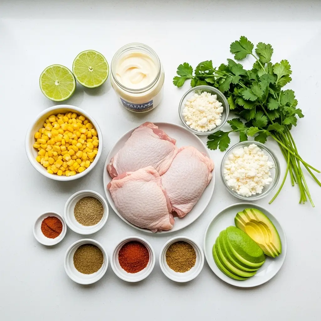 Street Corn Chicken Rice Bowl