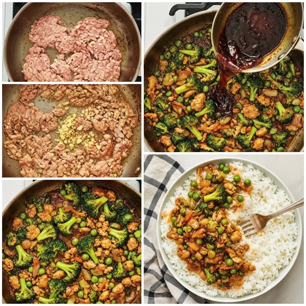 Teriyaki Ground Turkey Bowl