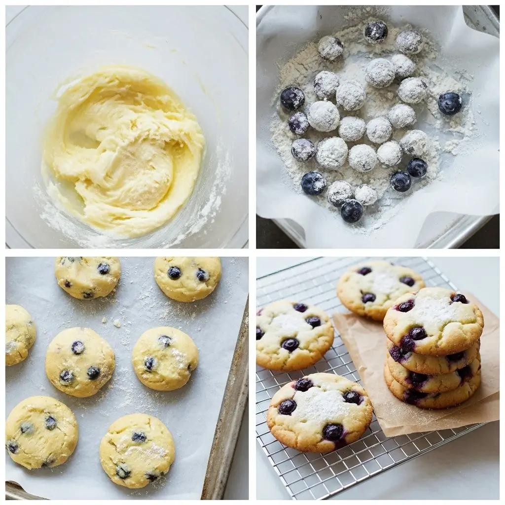 The Best Lemon Blueberry Cookies