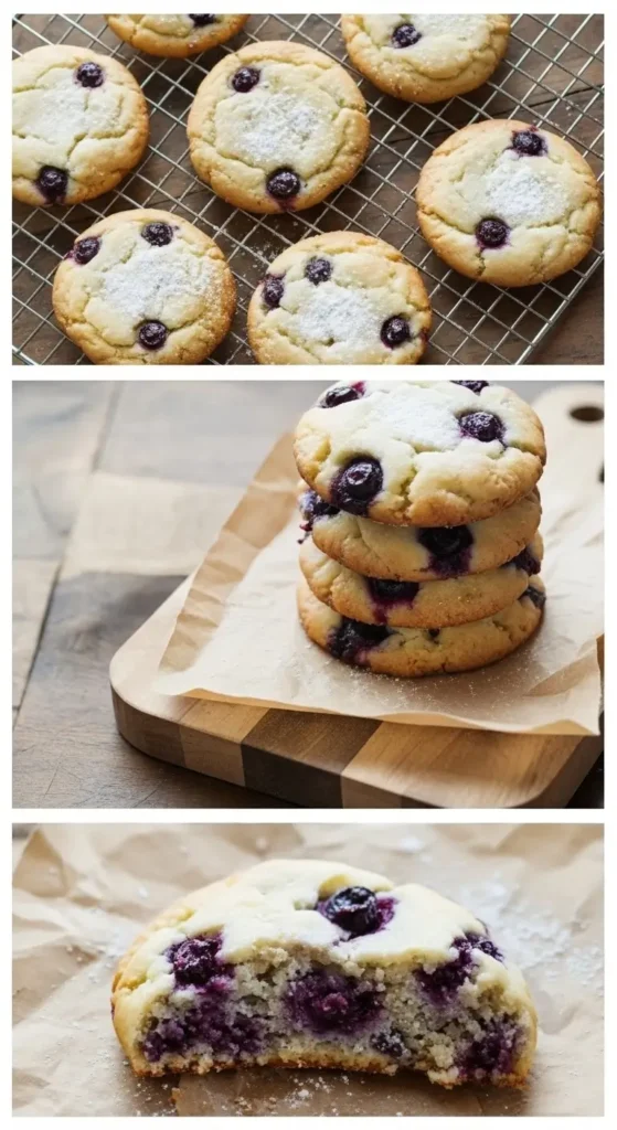 The Best Lemon Blueberry Cookies