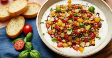 The Best Whipped Feta Bruschetta Dip