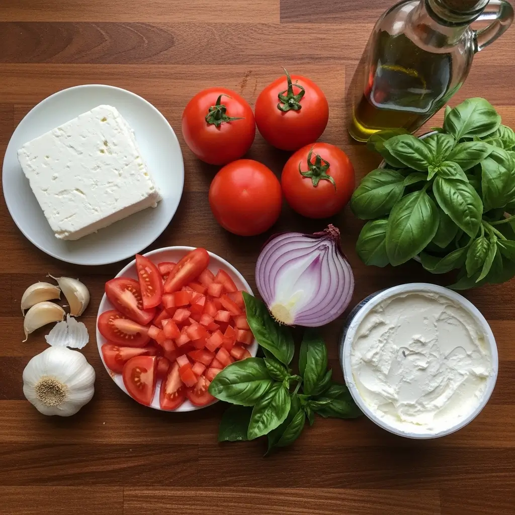 The Best Whipped Feta Bruschetta Dip