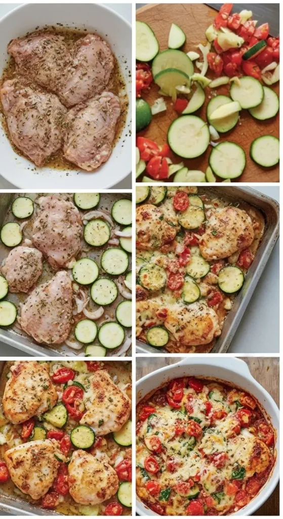 Sheet Pan Mediterranean Chicken & Zucchini