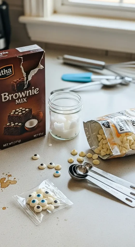 Halloween Mummy Brownies